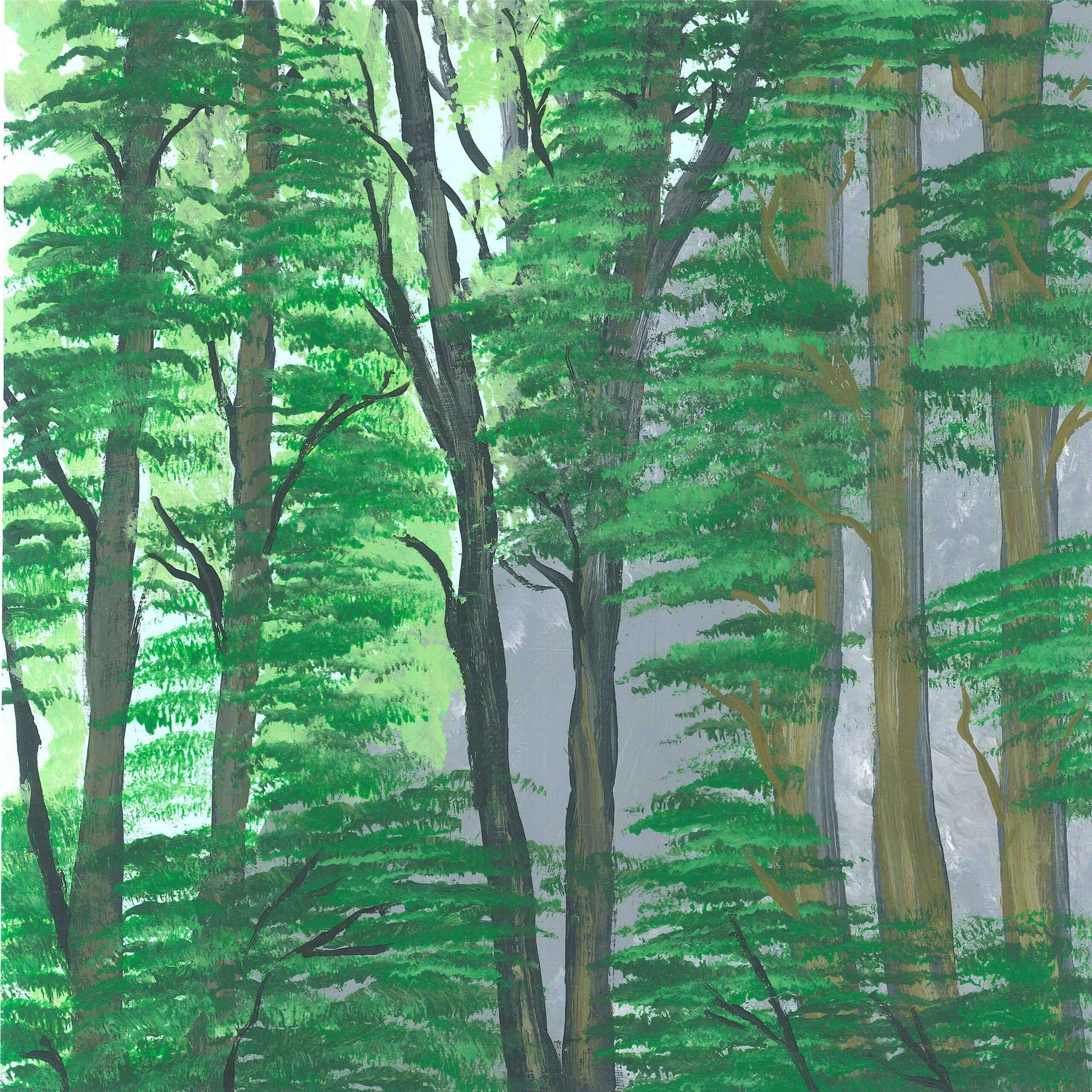 Morning in the Fedosov Forest - nature landscape painting - earth.fm